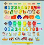 4 IN1 Kids Multi-Color Magnetic Fishing Board Game