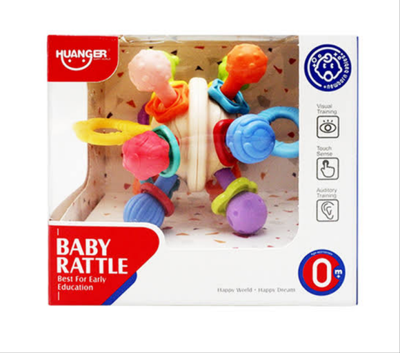 Huanger Teething and Sensory Rattle Toy